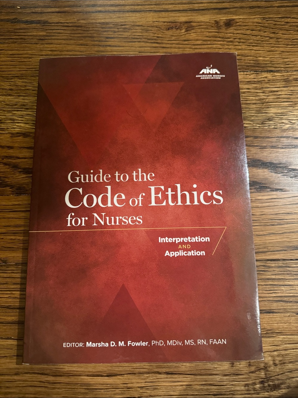 Guide to the Code of Ethics for Nurses - ANA Edition - Burgundy Cover